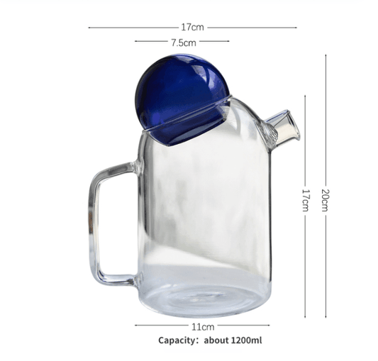Glass Teapot with Cup (1200ml)