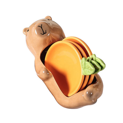 Ceramic Sauce Dish Set – Cute Animal Dip Bowls