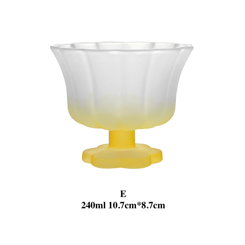 Creative Glass Dessert Cup | Ice Cream, Yogurt Bowl