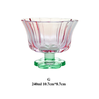 Creative Glass Dessert Cup | Ice Cream, Yogurt Bowl