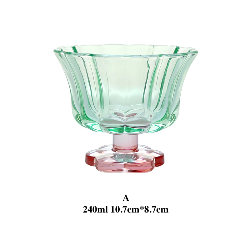 Creative Glass Dessert Cup | Ice Cream, Yogurt Bowl