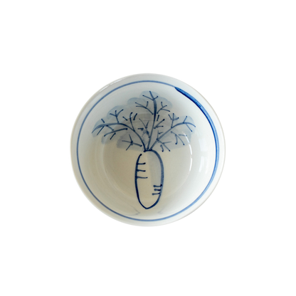 Vegetable Pattern Ceramic Bowl | Side Dish Bow