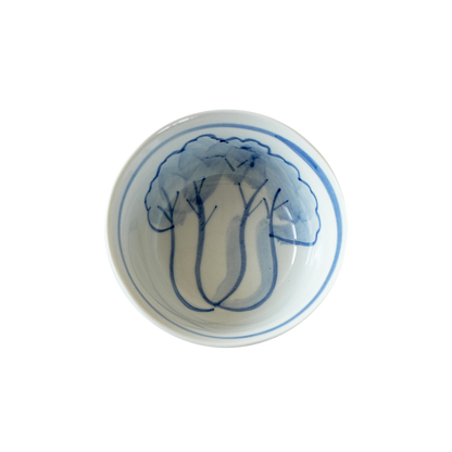 Vegetable Pattern Ceramic Bowl | Side Dish Bow
