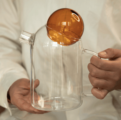 Glass  Teapot with Cup (1200ml)